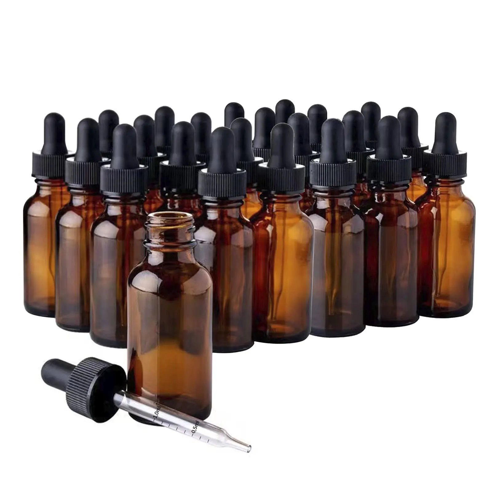 30 Pack Glass Dropper Bottle Amber Glass Bottles with Glass Droppers and Black Cap for Essential Oils, Lab Chemicals, Perfumes
30 Pack Glass Dropper Bottle Amber Glass Bottles with Glass Droppers and Black Cap for Essential Oils, Lab Chemicals, Perfumes
