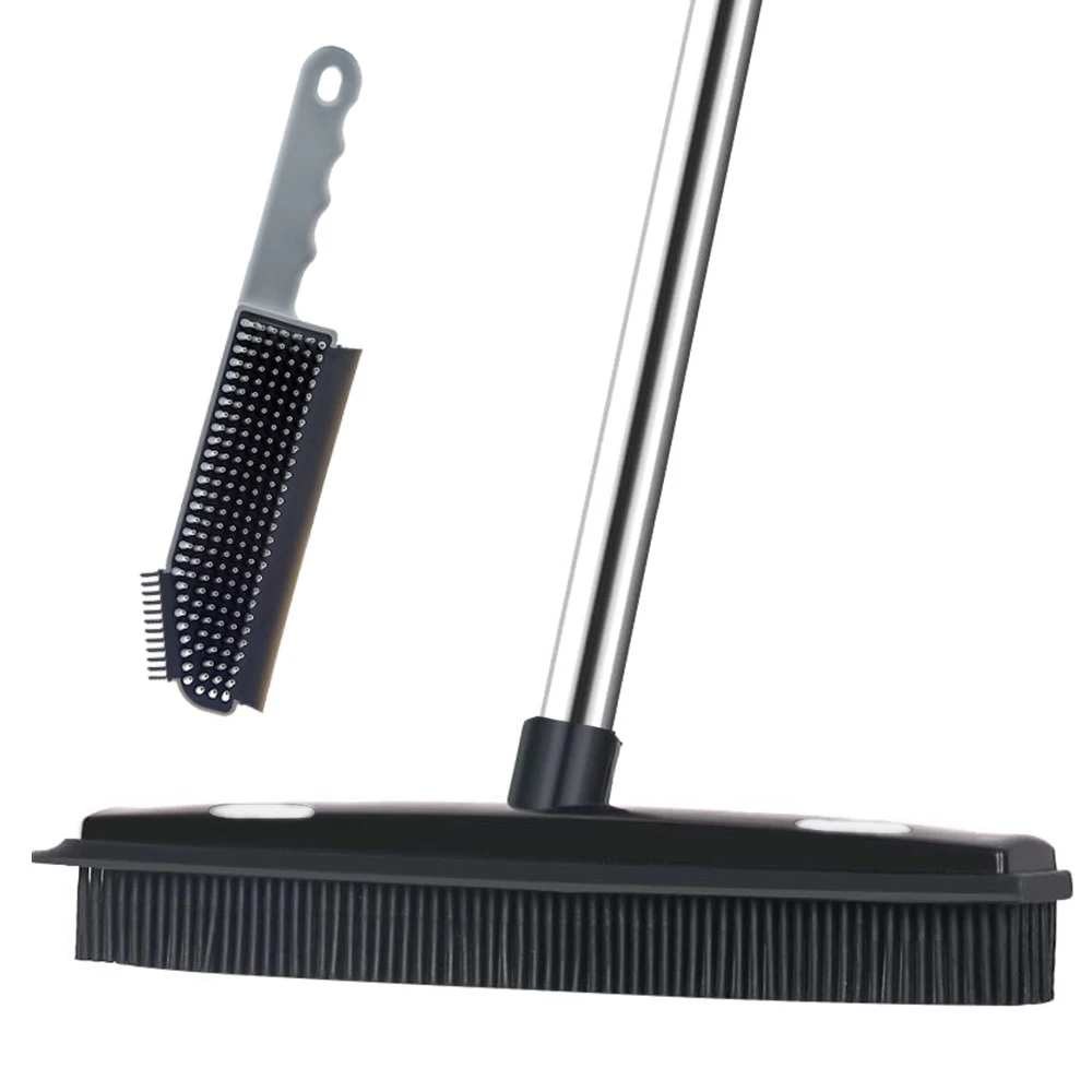 1set Rubber Broom Pet Hair Remover Set, Fur Remover Broom with Squeegee for Fluff Carpet Hardwood Floor Tile Window
1set Rubber Broom Pet Hair Remover Set, Fur Remover Broom with Squeegee for Fluff Carpet Hardwood Floor Tile Window