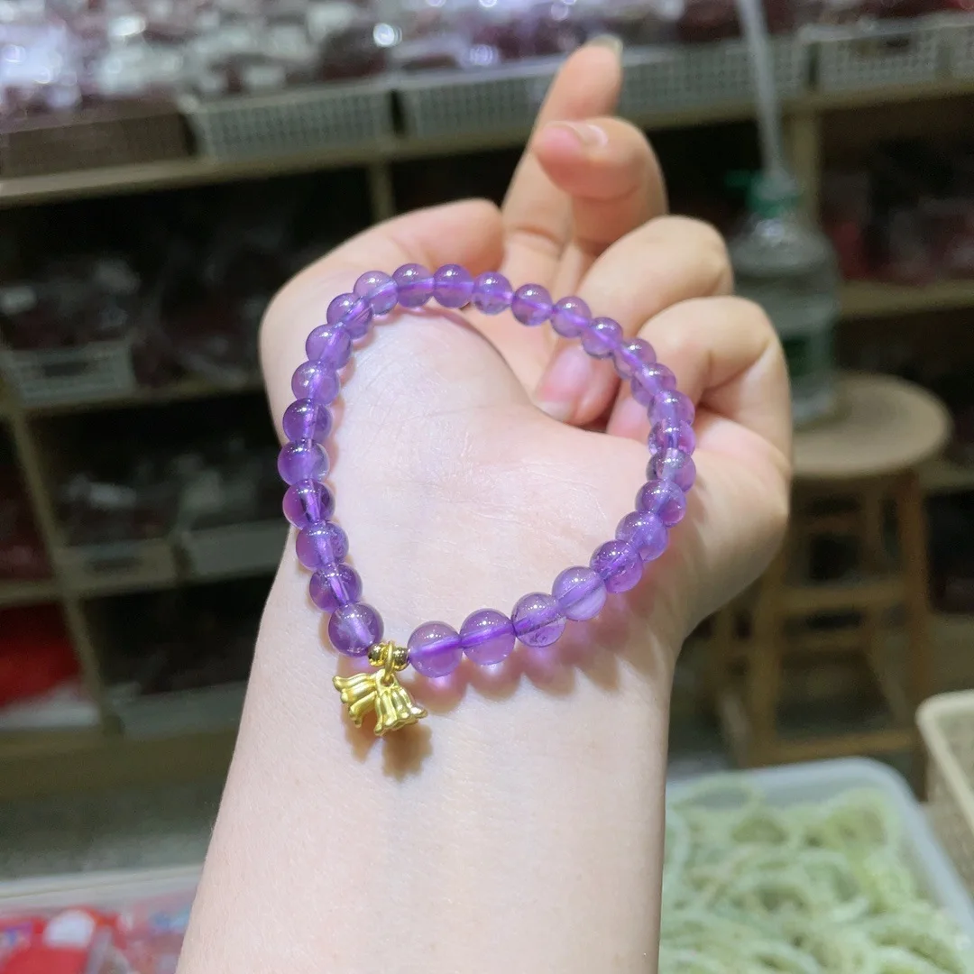 Xiaohongshu popular amethyst lily of the valley bracelet fresh ancient style new Chinese bracelet bracelet women's model
Xiaohongshu popular amethyst lily of the valley bracelet fresh ancient style new Chinese bracelet bracelet women's model