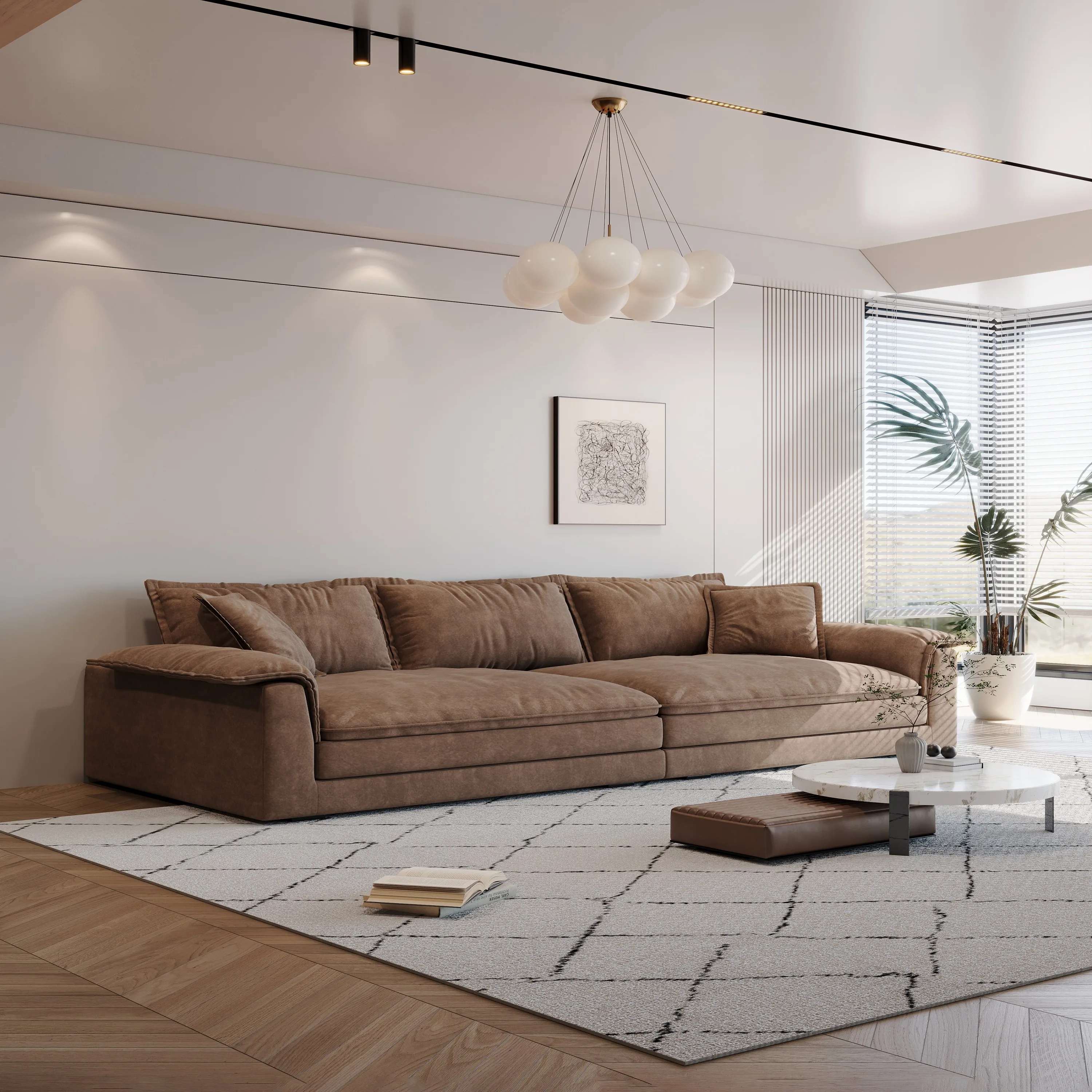 Modern Luxury Fabric Sofa Set for Living Room 3-Seater with Ottoman Comfortable Home Decor Sponge Filled
Modern Luxury Fabric Sofa Set for Living Room 3-Seater with Ottoman Comfortable Home Decor Sponge Filled