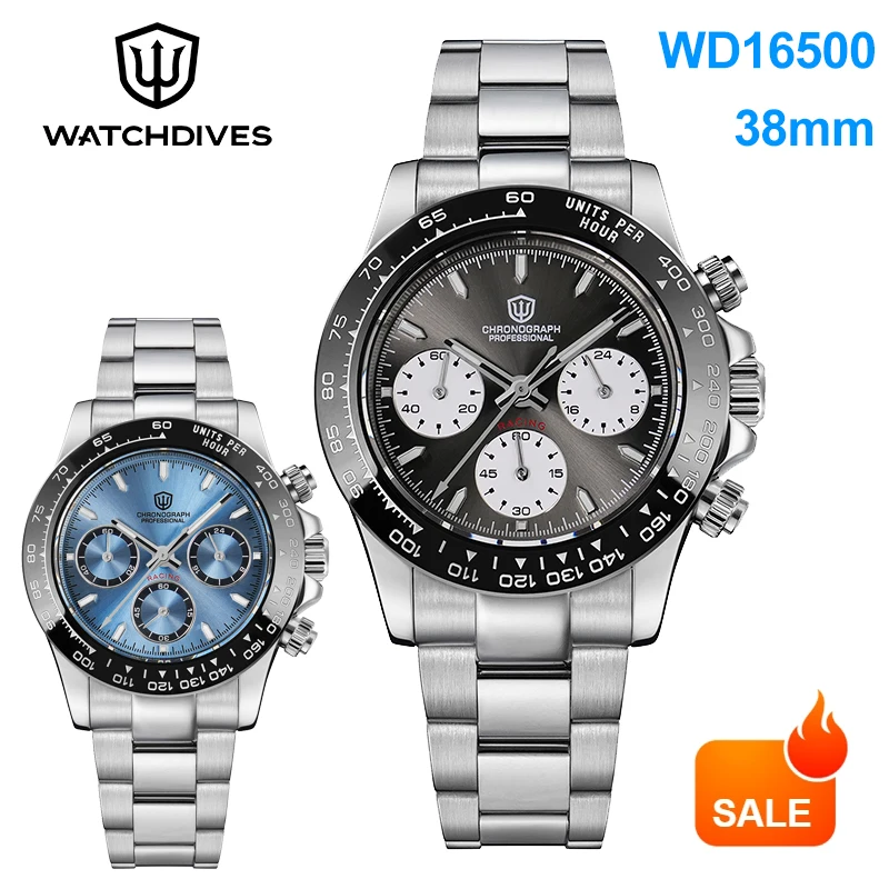 Watchdives WD16500 V2 Quartz Watch VK63 Chronograph Movement Men's Sports Watch Sapphire Steel Bezel 100m Waterproof Wrist Watch
Watchdives WD16500 V2 Quartz Watch VK63 Chronograph Movement Men's Sports Watch Sapphire Steel Bezel 100m Waterproof Wrist Watch