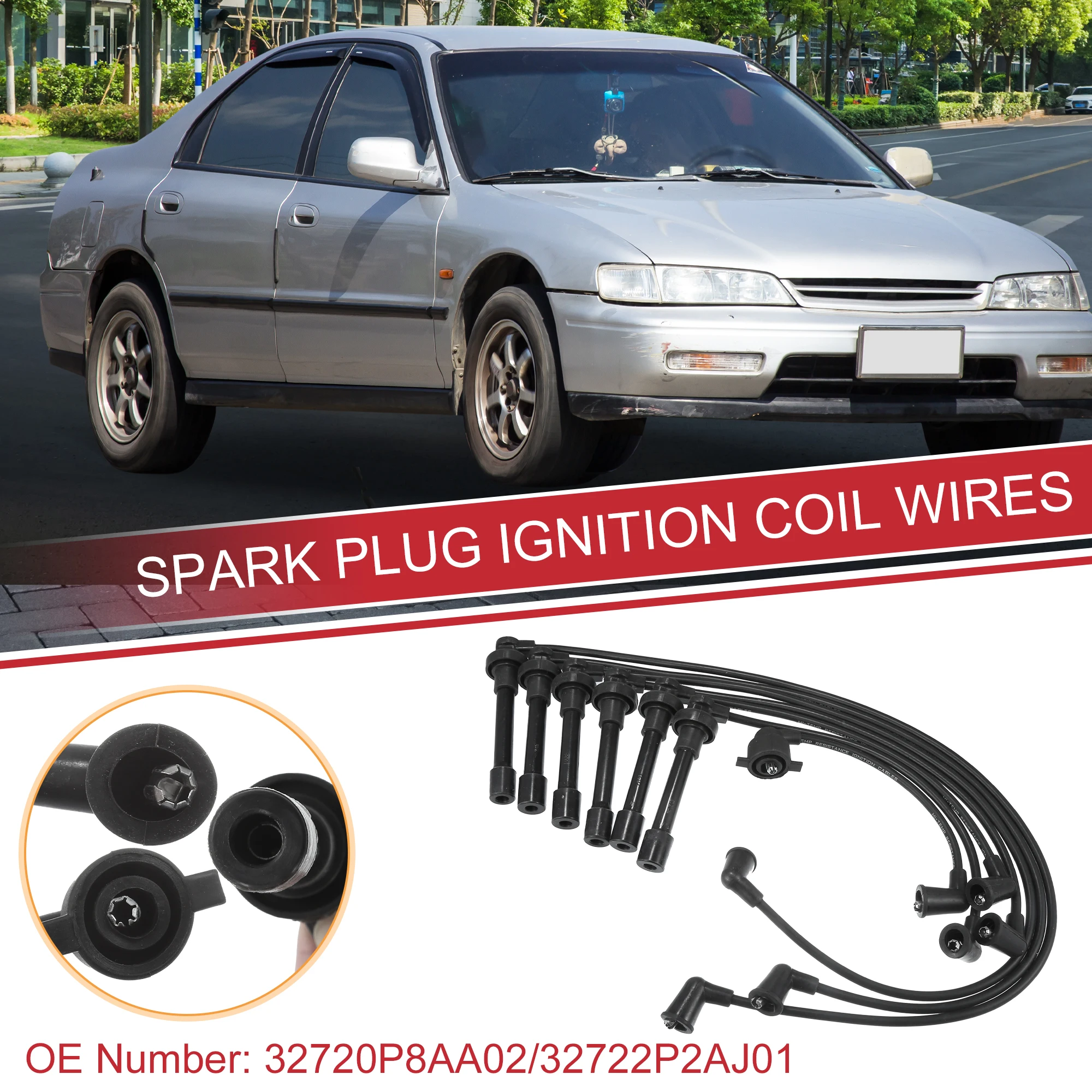 UXCELL 7 шт. автомобильные провода катушки свечи зажигания, жгут проводов катушки зажигания для Honda Accord 1998-1999 3.0L для Acura CL 1997-1998 3.0L 
UXCELL 7 шт. автомобильные провода катушки свечи зажигания, жгут проводов катушки зажигания для Honda Accord 1998-1999 3.0L для Acura CL 1997-1998 3.0L