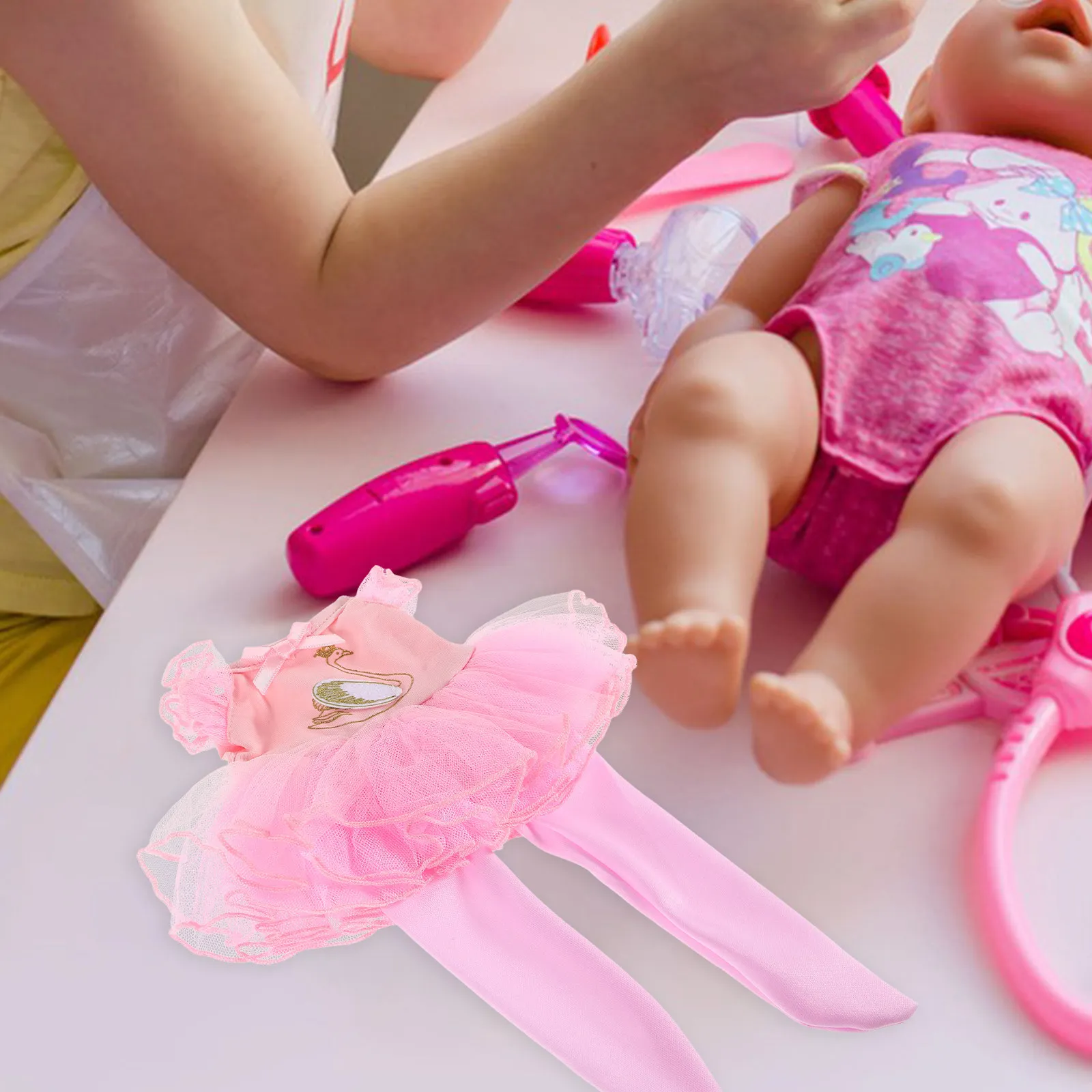 1Set Ballet Dress Outfit for 14 Inch Princess Skirt Dance Headband Ballet Accessories Baby Clothes Costume
1Set Ballet Dress Outfit for 14 Inch Princess Skirt Dance Headband Ballet Accessories Baby Clothes Costume