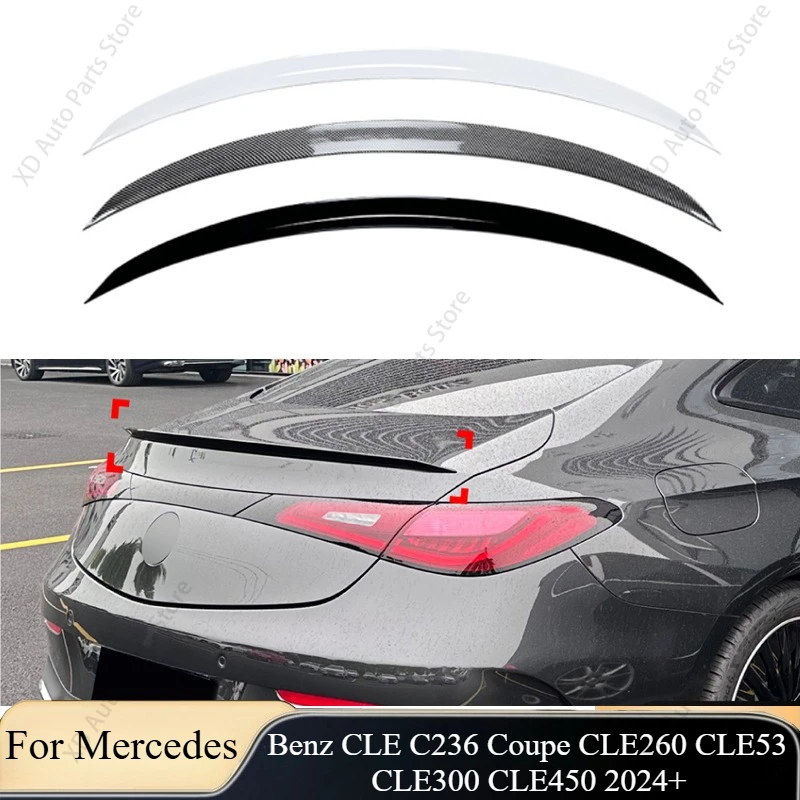 Rear Trunk Roof Spoiler For Mercedes-Benz CLE C236 Coupe CLE260 CLE53 CLE300 CLE450 2024+ Tail Wing Body Kits Trunk Exterior Lip
Rear Trunk Roof Spoiler For Mercedes-Benz CLE C236 Coupe CLE260 CLE53 CLE300 CLE450 2024+ Tail Wing Body Kits Trunk Exterior Lip