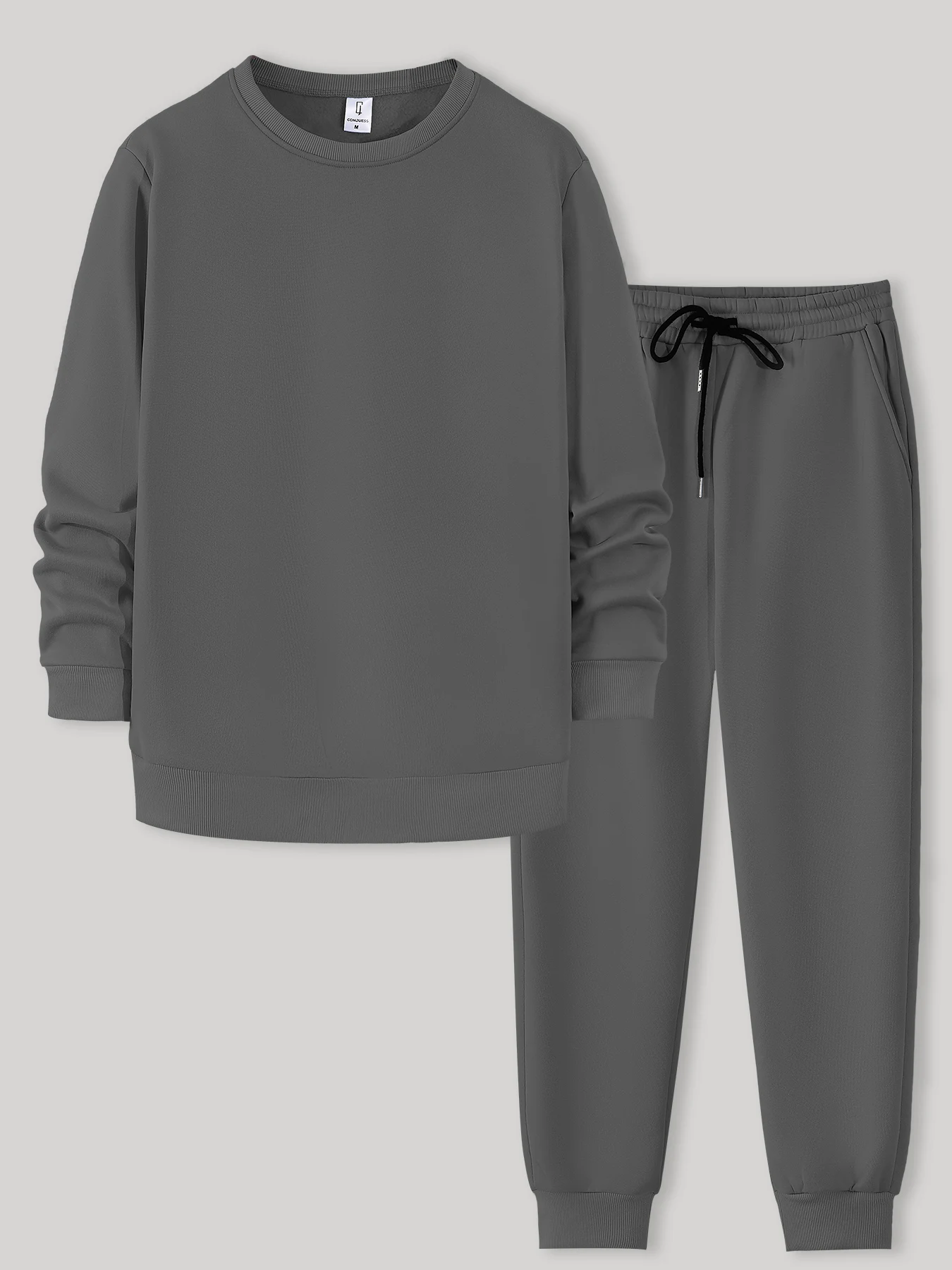 Men's Casual Two-Piece Set Grey round Neck Long Sleeve Hoodie Pants Elastic Waist Two-Piece Outfit
Men's Casual Two-Piece Set Grey round Neck Long Sleeve Hoodie Pants Elastic Waist Two-Piece Outfit