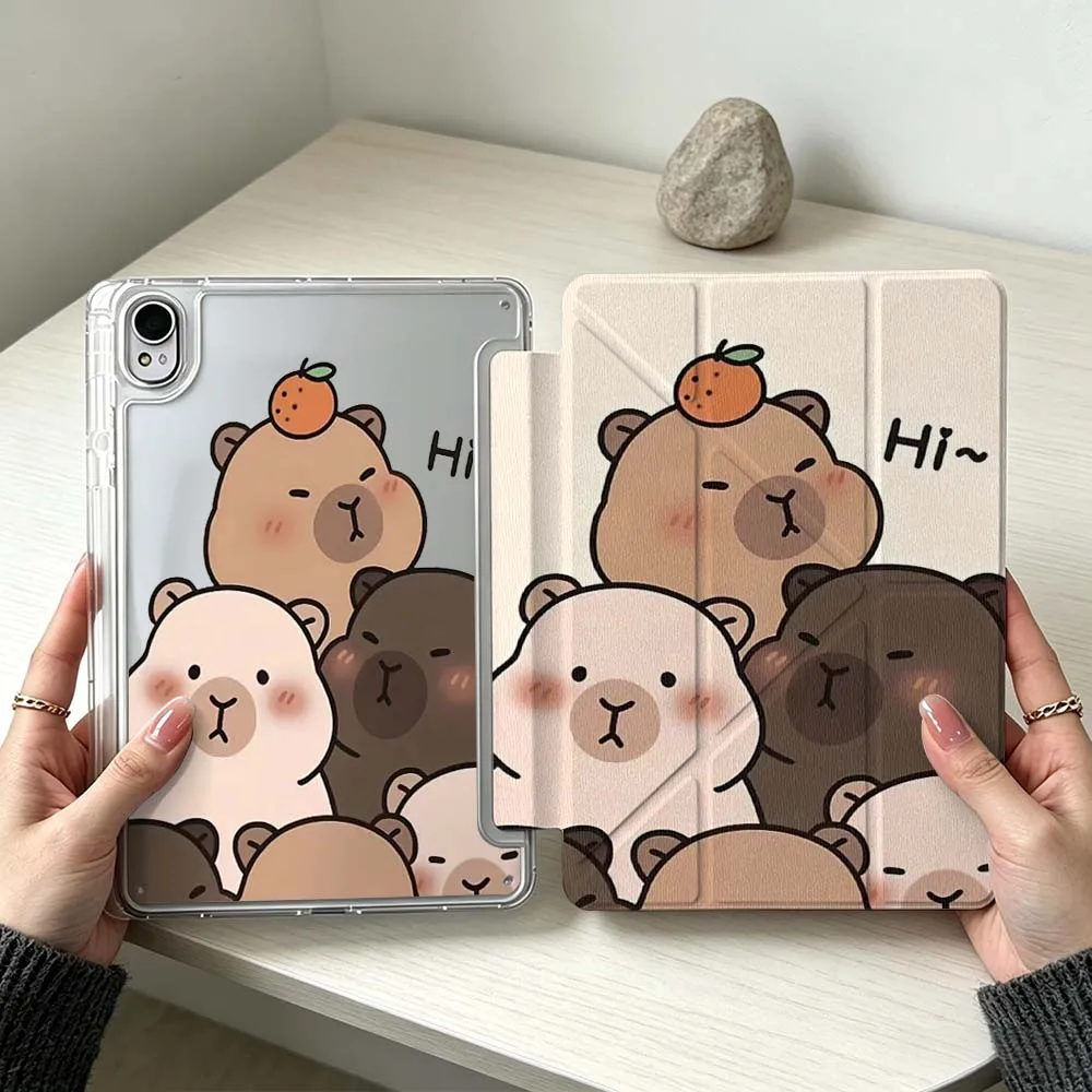 Cartoon Fun Capybara For Huawei MatePad Pro SE Air 12X Honor Pad 9 V9 GT X9a X9 Foldable 3Y Tablet Case Soft
Cartoon Fun Capybara For Huawei MatePad Pro SE Air 12X Honor Pad 9 V9 GT X9a X9 Foldable 3Y Tablet Case Soft