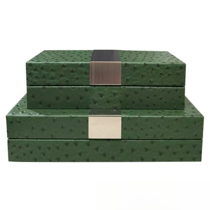 Leather Earring Jewelry Storage Boxes Green Packaging Jewelry Box Luxury Rings Organizer Case Desktop Small Trinket Containers
Leather Earring Jewelry Storage Boxes Green Packaging Jewelry Box Luxury Rings Organizer Case Desktop Small Trinket Containers