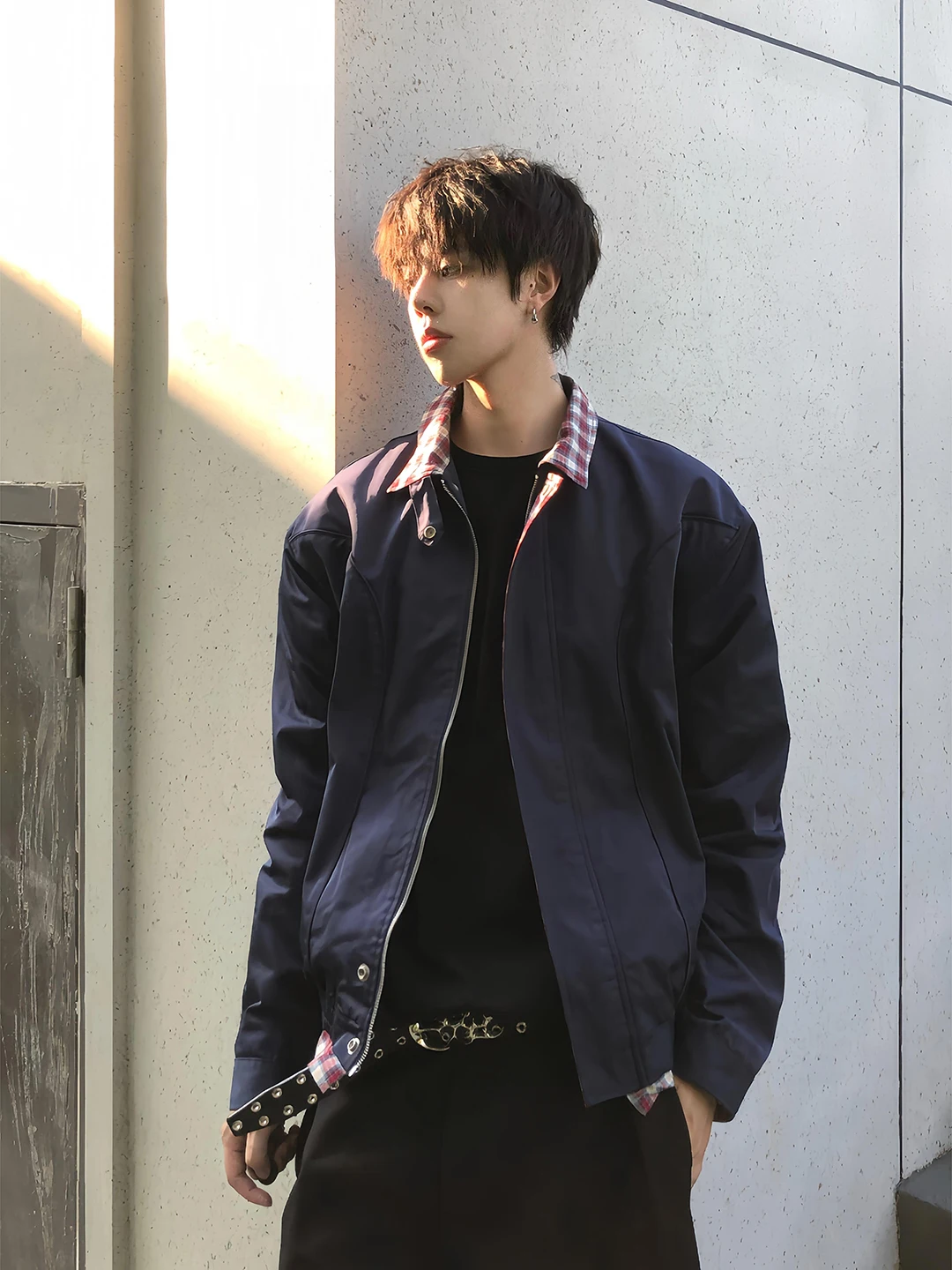 Plaid Patchwork Harington Jaet Men's Spring Autumn ort Wide Baseball Sle Cleanfit Collar Zipper Casual Polyester Fiber
Plaid Patchwork Harington Jaet Men's Spring Autumn ort Wide Baseball Sle Cleanfit Collar Zipper Casual Polyester Fiber