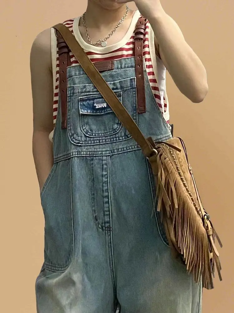 Fashion High Waist Jumpsuit Women Casual Straight Loose Wide Leg Denim Pants Female Overalls Streetwear Cool Strap Jeans
Fashion High Waist Jumpsuit Women Casual Straight Loose Wide Leg Denim Pants Female Overalls Streetwear Cool Strap Jeans