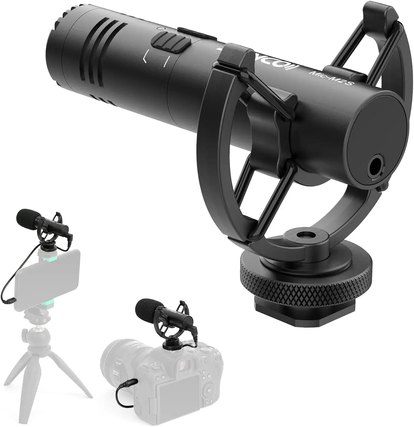 SYNCO M2S Video Microphone, Mini Cardioid Directional On-Camera Mic for DSLR Camera Smartphone with 3.5mm Microphone
SYNCO M2S Video Microphone, Mini Cardioid Directional On-Camera Mic for DSLR Camera Smartphone with 3.5mm Microphone