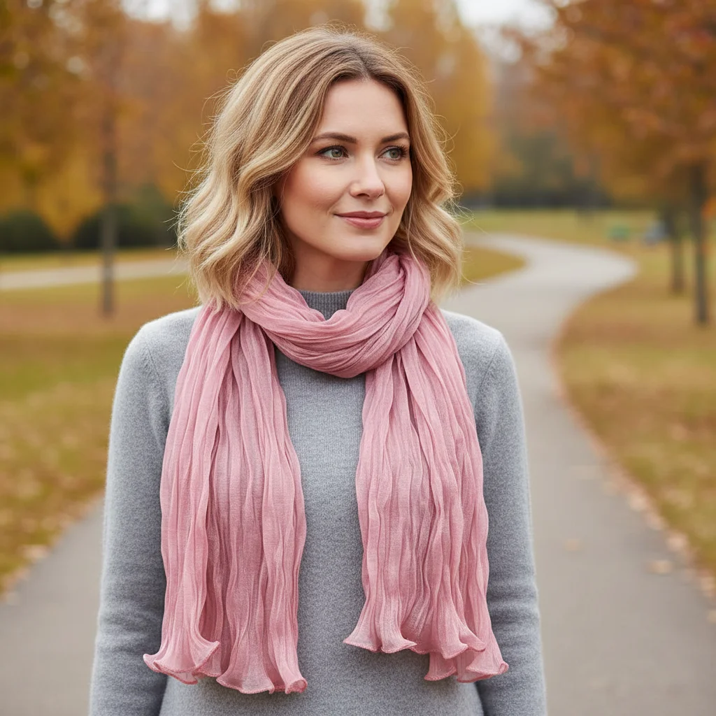 Fashion Solid Color Silk Scarf Shining Chiffon Sunscreen shawl Ruffled Edge Long Chiffon Hijab Veil Outdoor
Fashion Solid Color Silk Scarf Shining Chiffon Sunscreen shawl Ruffled Edge Long Chiffon Hijab Veil Outdoor