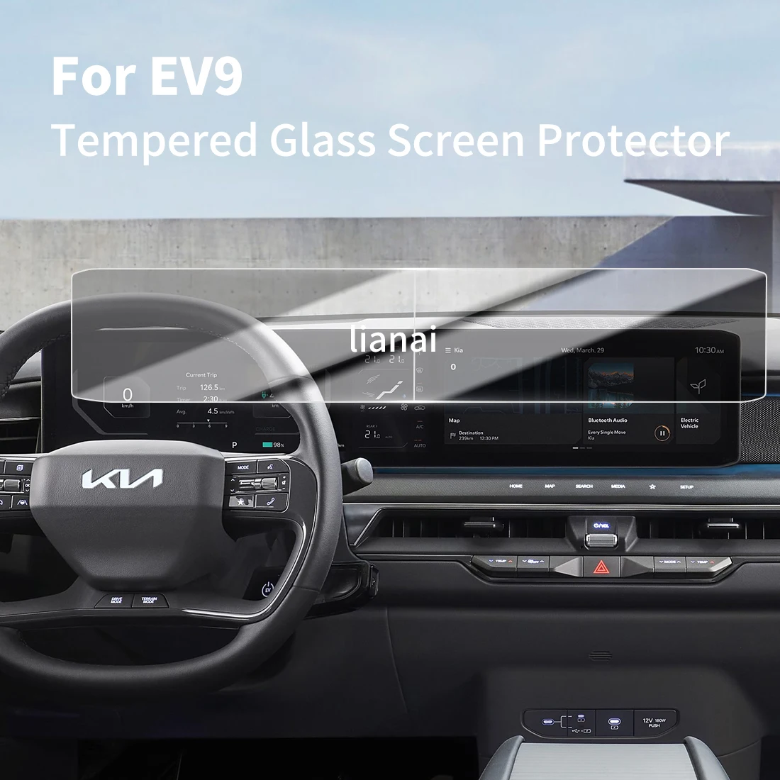 Защитная пленка для экрана Carplay, защитная пленка из закаленного стекла, навигатор, автомобильные наклейки, аксессуары для 25 KIA EV9
Защитная пленка для экрана Carplay, защитная пленка из закаленного стекла, навигатор, автомобильные наклейки, аксессуары для 25 KIA EV9