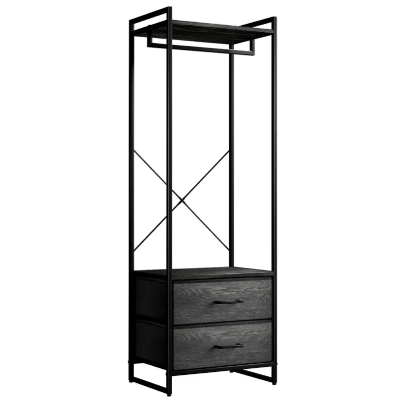 Clothing Rack with Drawers – Tall Garment Rack with Wood Top, Steel Frame & Fabric Drawers – Stand Alone Closet Organizer
Clothing Rack with Drawers – Tall Garment Rack with Wood Top, Steel Frame & Fabric Drawers – Stand Alone Closet Organizer