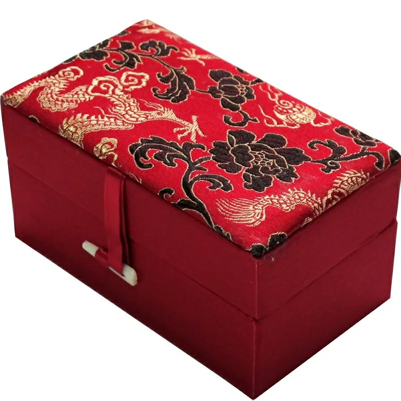 Rectangle Chinese Silk Brocade Jewelry Box Cotton Filled Gift Packaging Boxes Stone Crafts Small Ornaments Storage Cases
Rectangle Chinese Silk Brocade Jewelry Box Cotton Filled Gift Packaging Boxes Stone Crafts Small Ornaments Storage Cases