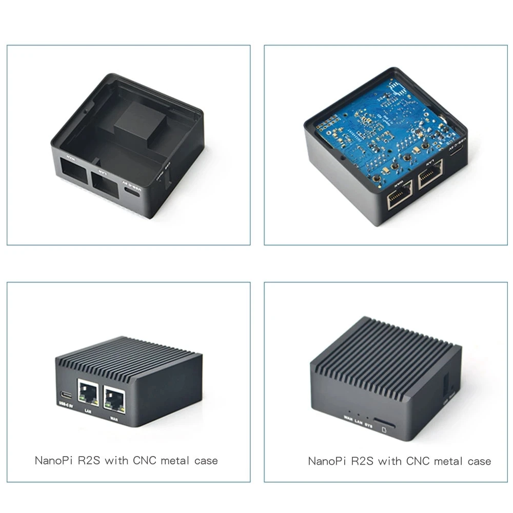 Оригинальный NanoPi R2S Rockchip RK3328 с ЧПУ металлический фрезерный мини-роутер с двумя гигабитными портами 1 Гб большой памяти
Оригинальный NanoPi R2S Rockchip RK3328 с ЧПУ металлический фрезерный мини-роутер с двумя гигабитными портами 1 Гб большой памяти