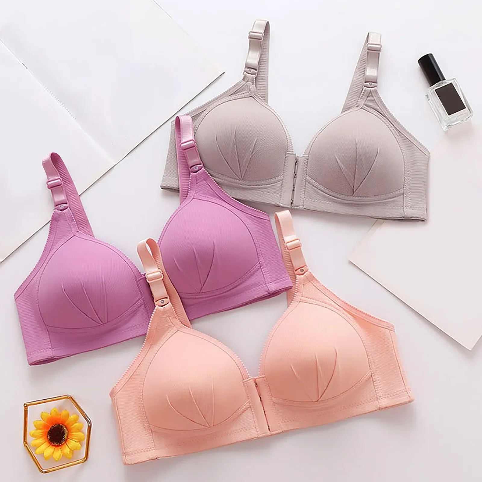 2023 New Arrival Large Size Front Button Comfortable Gather Bra Breathable Thin Section Without Steel Ring Women Underwear
2023 New Arrival Large Size Front Button Comfortable Gather Bra Breathable Thin Section Without Steel Ring Women Underwear