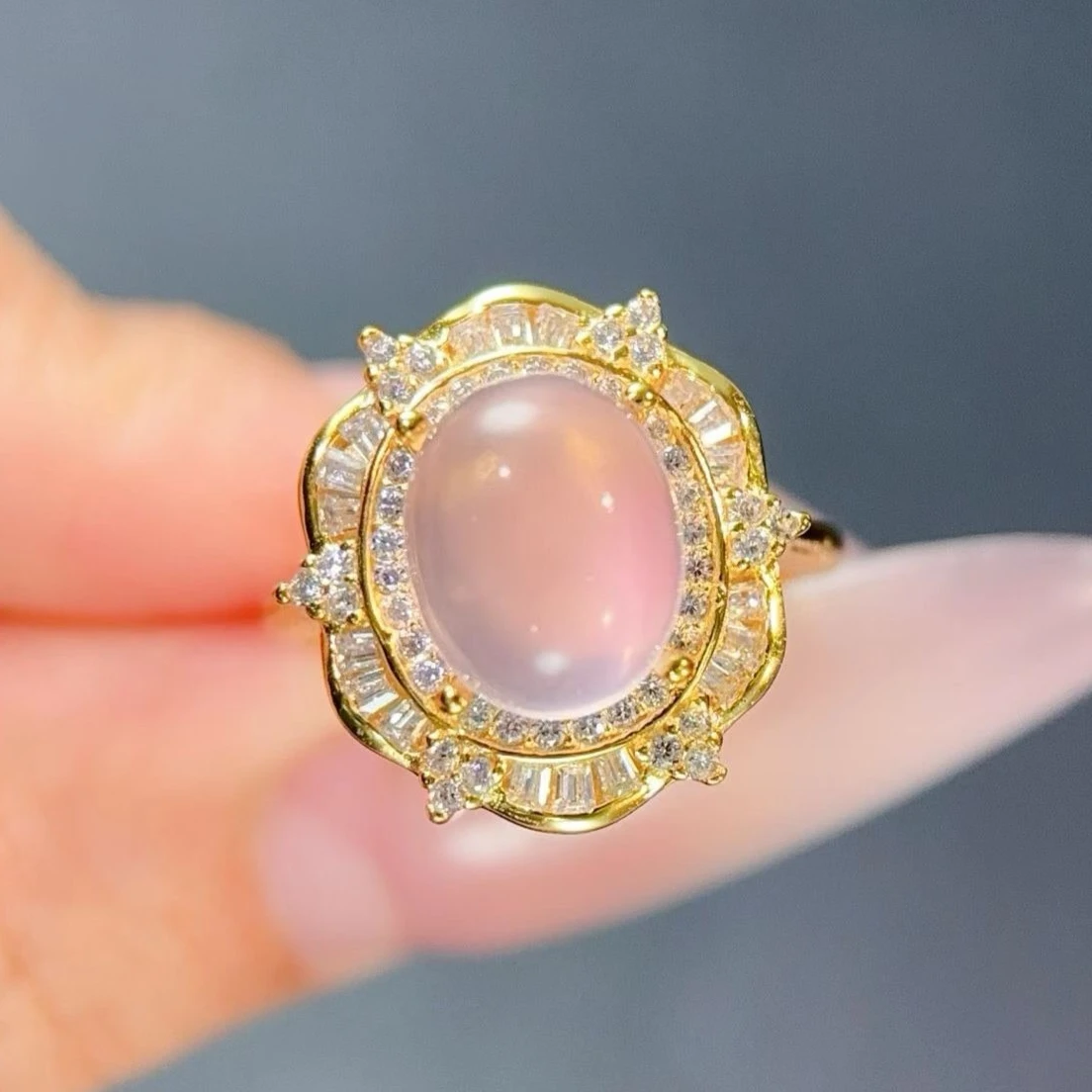 Luxury Natural Rose Quartz Halo Ring with Certificate 925 Sterling Silver Quartz Ring Women's Party Fine Jewelry
Luxury Natural Rose Quartz Halo Ring with Certificate 925 Sterling Silver Quartz Ring Women's Party Fine Jewelry