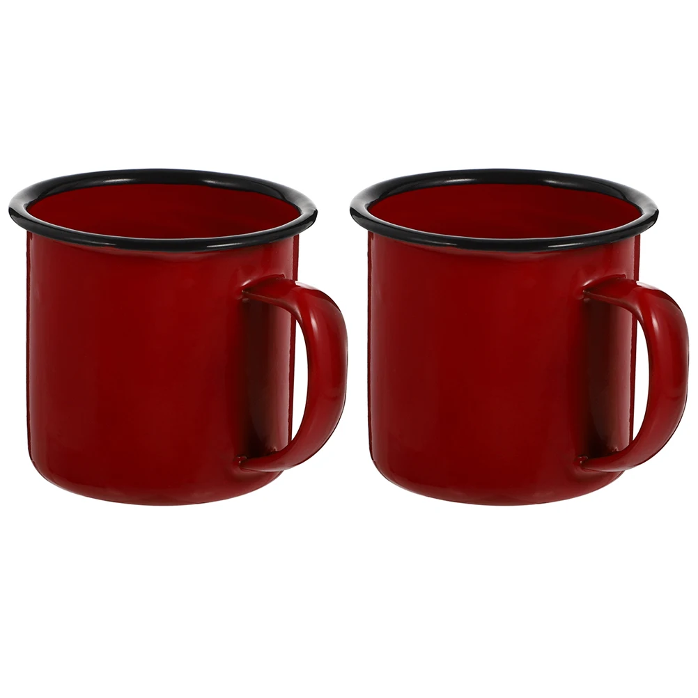 2pcs Enamel Water Cups Retro Drinking Mug Vintage Design Practical Capacity Coffee Tea Milk Beverage Holder Sturdy Structure
2pcs Enamel Water Cups Retro Drinking Mug Vintage Design Practical Capacity Coffee Tea Milk Beverage Holder Sturdy Structure