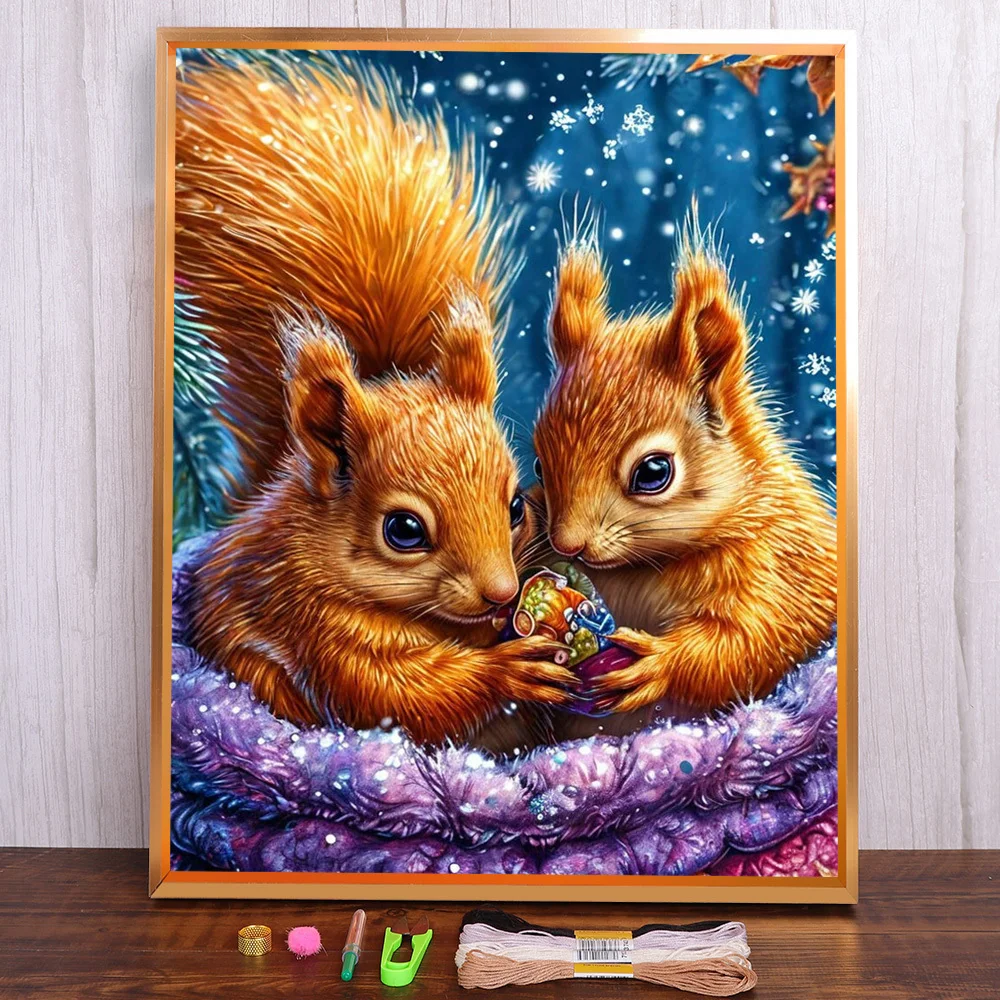 Animal Squirrel Printed Canvas 11CT Cross-Stitch Set Embroidery DMC Threads Hobby Craft Sewing Handicraft Design Wholesale Sales
Animal Squirrel Printed Canvas 11CT Cross-Stitch Set Embroidery DMC Threads Hobby Craft Sewing Handicraft Design Wholesale Sales