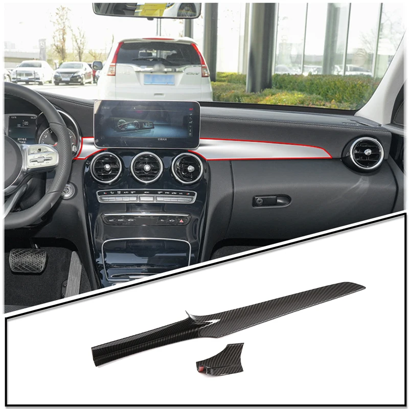 ABS Carbon Fiber Car Interior Dashboard Panel Cover Trim Decoration Stickers For Mercedes-Benz C Class GLC W205 X253 2016-2021
ABS Carbon Fiber Car Interior Dashboard Panel Cover Trim Decoration Stickers For Mercedes-Benz C Class GLC W205 X253 2016-2021
