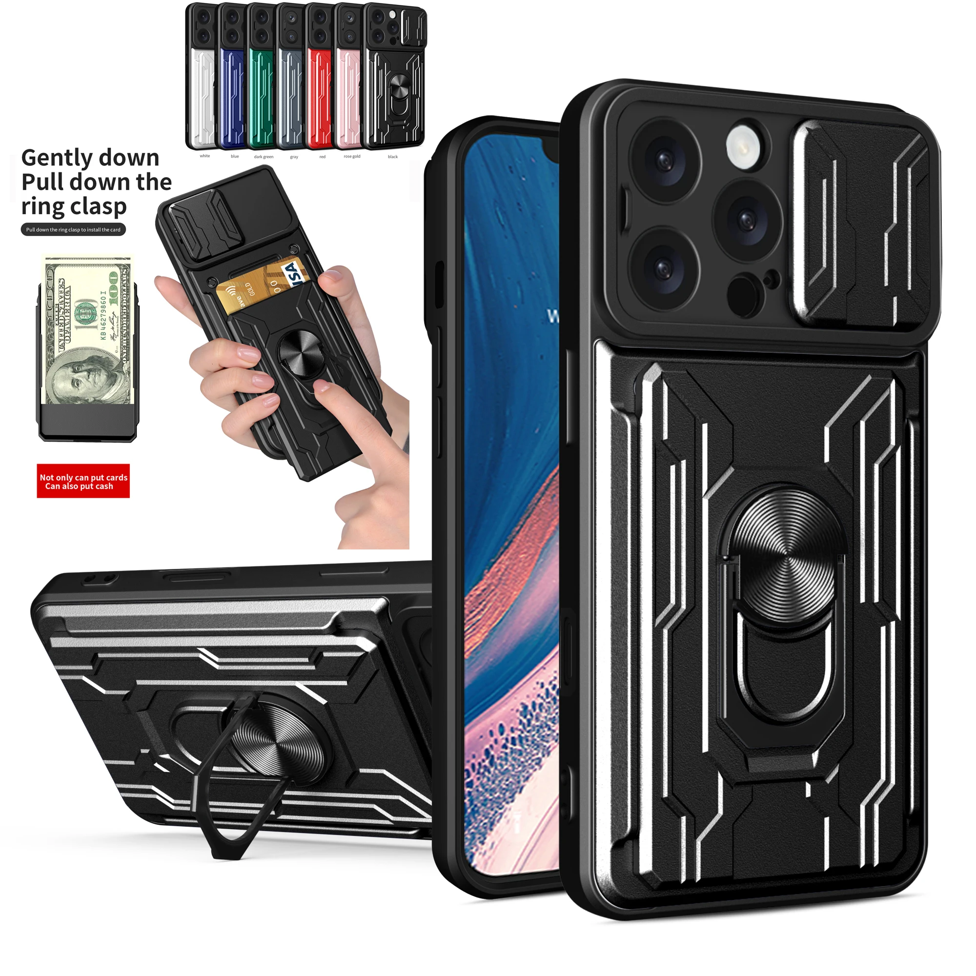 Hybrid Armor Kickstand Shockproof Case for Samsung Galaxy S22+ S23 S24 S25 Ultra A14 A34 A15 A16 A35 A56 Phone Cover Protector
Hybrid Armor Kickstand Shockproof Case for Samsung Galaxy S22+ S23 S24 S25 Ultra A14 A34 A15 A16 A35 A56 Phone Cover Protector