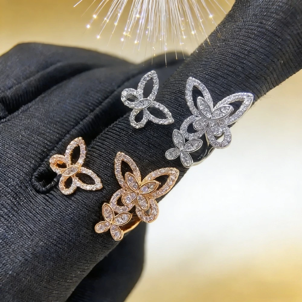 Trendy 2026 French Three Butterfly Open Adjustable Ring Sparkling Moissanite for Women Party Gift
Trendy 2026 French Three Butterfly Open Adjustable Ring Sparkling Moissanite for Women Party Gift