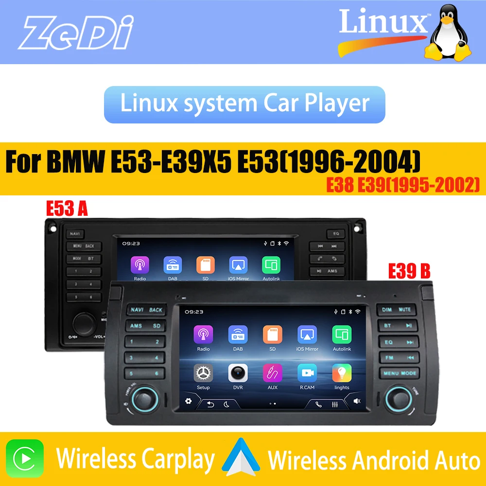 For BMW E53-E39X5 E53(1996-2004)E38E39(1995-2002)2026 New Linux System Wireless CarPlay Bluetooth Multimedia Players Cameras
For BMW E53-E39X5 E53(1996-2004)E38E39(1995-2002)2026 New Linux System Wireless CarPlay Bluetooth Multimedia Players Cameras