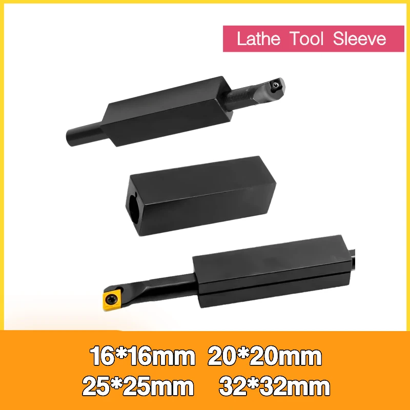 16*16mm 20*20mm 25*25mm for 4mm/5mm/6mm Lathe Tool Sleeve Seismic Bore Holder Cutting Bracket Inner Hole Shank Turning Tools
16*16mm 20*20mm 25*25mm for 4mm/5mm/6mm Lathe Tool Sleeve Seismic Bore Holder Cutting Bracket Inner Hole Shank Turning Tools