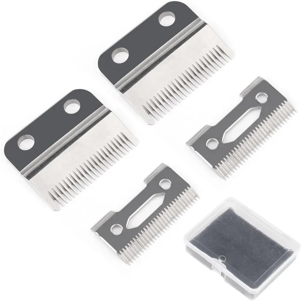 Hair Clipper Blades 2 Sets Hair Clipper Replacement Blade Adjustable Compatible with Wahl 8148, 1006
Hair Clipper Blades 2 Sets Hair Clipper Replacement Blade Adjustable Compatible with Wahl 8148, 1006