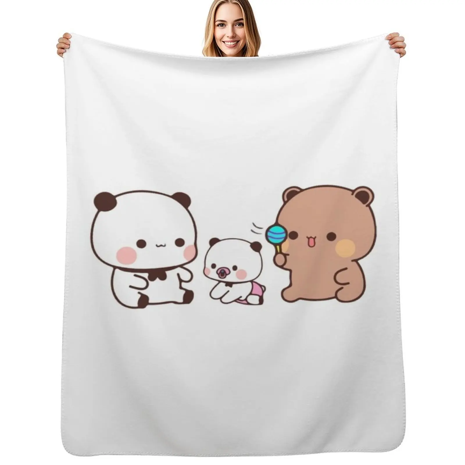 Bear and Panda Bubu Dudu Balloon Throw Blanket Machine Washable Soft Warm Blanket
Bear and Panda Bubu Dudu Balloon Throw Blanket Machine Washable Soft Warm Blanket