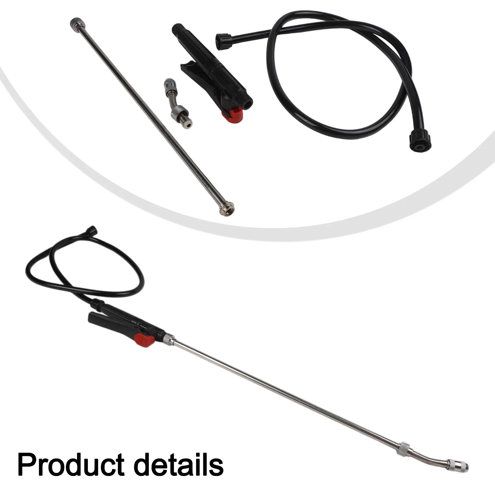 Ergonomic Design of the 29 Inch Stainless Steel Sprayer Wand Ensures Comfort While Offering an Adjustable Spray Pattern
Ergonomic Design of the 29 Inch Stainless Steel Sprayer Wand Ensures Comfort While Offering an Adjustable Spray Pattern
