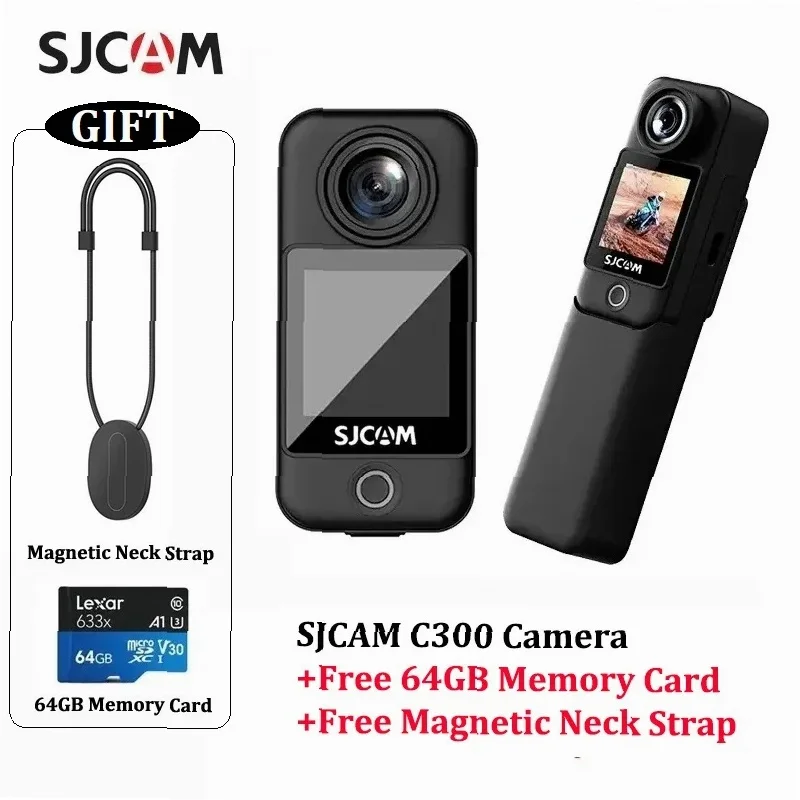 SJCAM C300 4K 30FPS Action Camera with 6-Axis Gyro Stabilization, Night Vision, 5G WiFi & Remote Control
SJCAM C300 4K 30FPS Action Camera with 6-Axis Gyro Stabilization, Night Vision, 5G WiFi & Remote Control