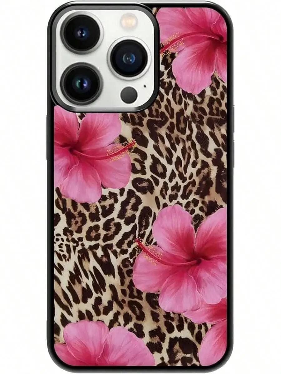 Leopard Print Phone Case With Pink Hibiscus Flower For iPhone 15 Pro Max
Leopard Print Phone Case With Pink Hibiscus Flower For iPhone 15 Pro Max