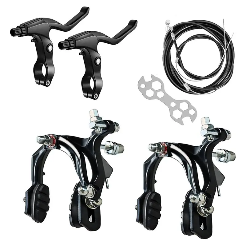A06F-2 Pairs Bike Brakes, Universal Complete Bike Brakes Set, Mountain Bike Replacement For Most Bicycle,Road Bike Brakes
A06F-2 Pairs Bike Brakes, Universal Complete Bike Brakes Set, Mountain Bike Replacement For Most Bicycle,Road Bike Brakes