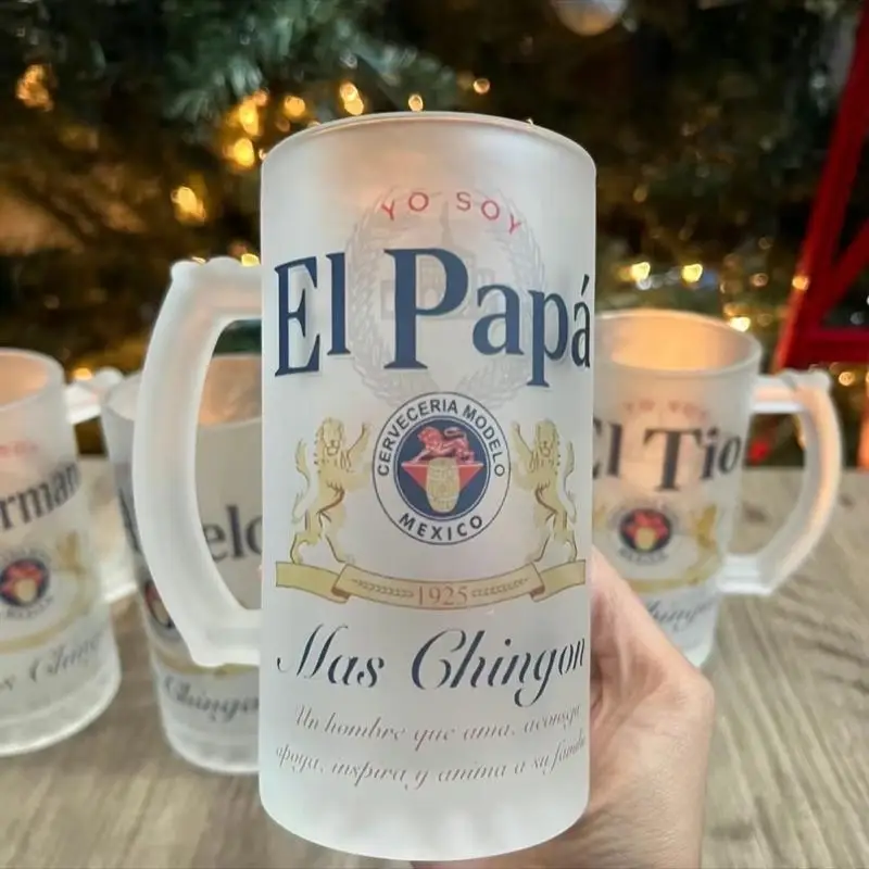 Beer mug 16oz Drinkware Cup Bottles Reusable father’s day gift bday gift regalo de día del padre, cumpleaños etc
Beer mug 16oz Drinkware Cup Bottles Reusable father’s day gift bday gift regalo de día del padre, cumpleaños etc