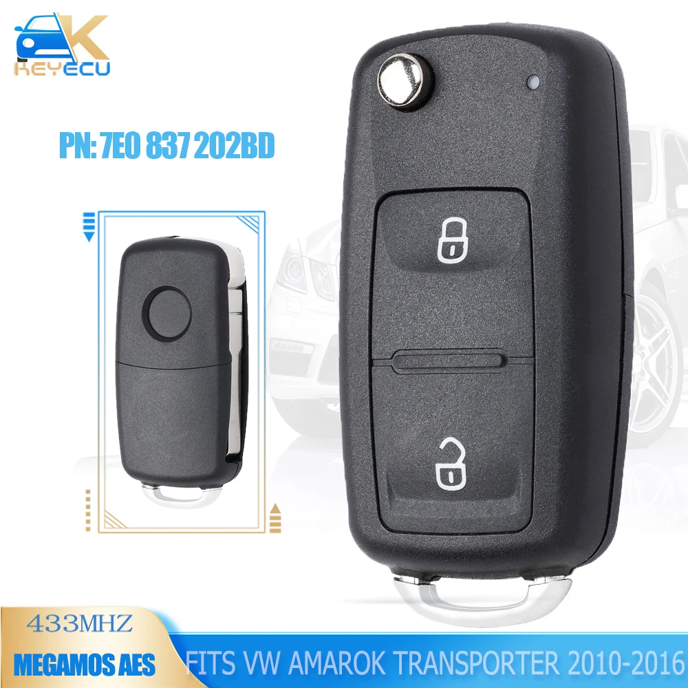 KEYECU 7E0 837 202BD 433 Мгц дистанционный ключ ASK Megamos AES Chip Fob для Volkswagen Amarok Transporter T6 2010-2016
KEYECU 7E0 837 202BD 433 Мгц дистанционный ключ ASK Megamos AES Chip Fob для Volkswagen Amarok Transporter T6 2010-2016