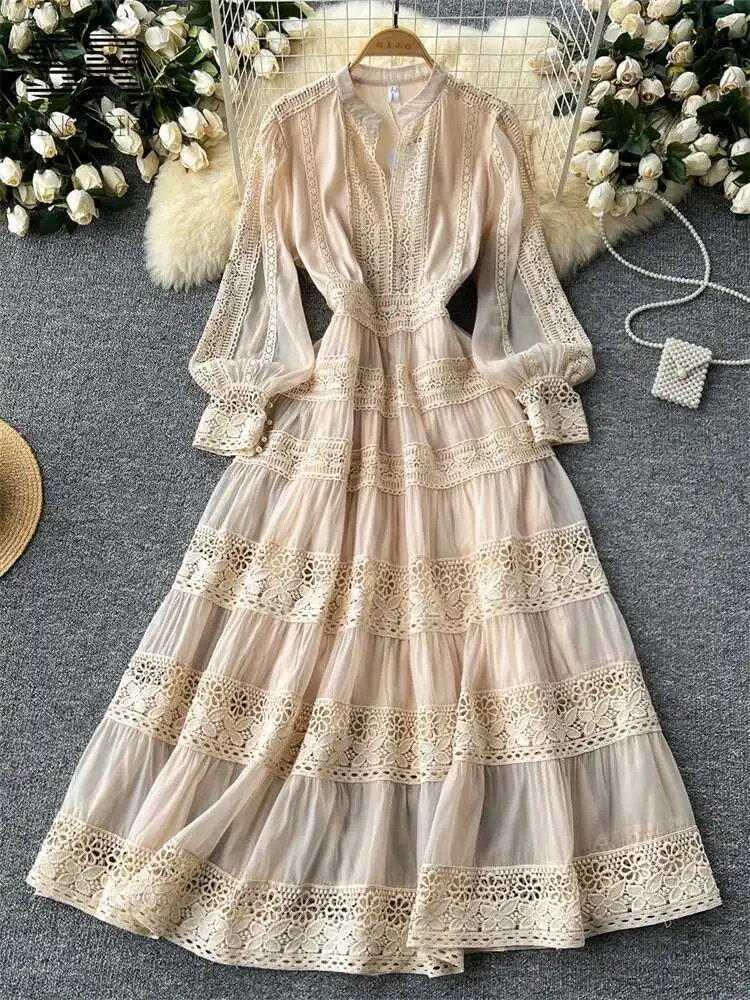 BabYoung винтажное платье для пожилых людей, женское платье с длинными рукавами и v-образным вырезом на молнии, дизайн с вышивкой и кружевом, французские элегантные платья
BabYoung винтажное платье для пожилых людей, женское платье с длинными рукавами и v-образным вырезом на молнии, дизайн с вышивкой и кружевом, французские элегантные платья