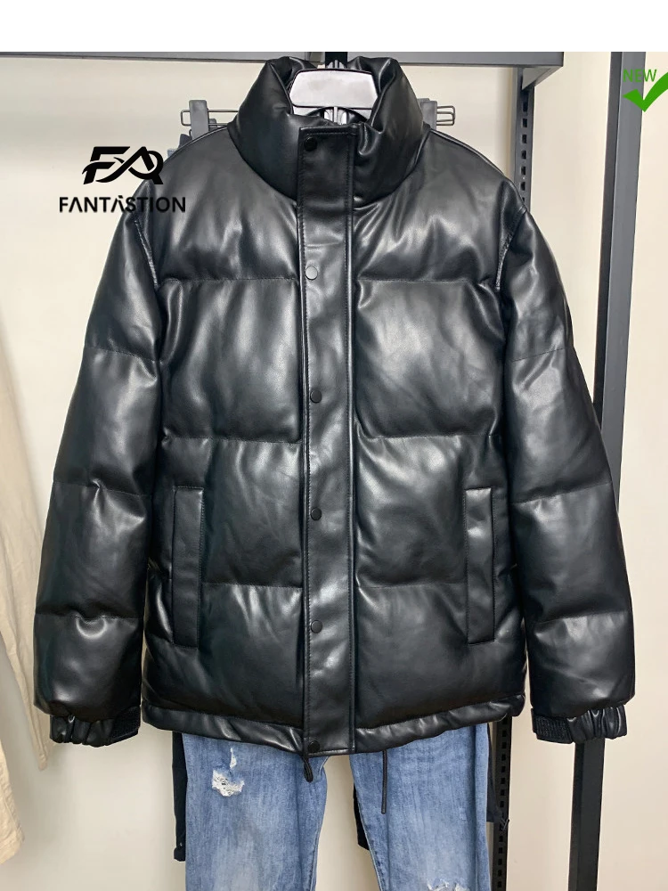 Куртка FANTASTION с воротником-стойкой из искусственной кожи, унисекс, верхняя одежда, хлопковая одежда, куртка из ПУ, мужские зимние утепленные куртки
Куртка FANTASTION с воротником-стойкой из искусственной кожи, унисекс, верхняя одежда, хлопковая одежда, куртка из ПУ, мужские зимние утепленные куртки