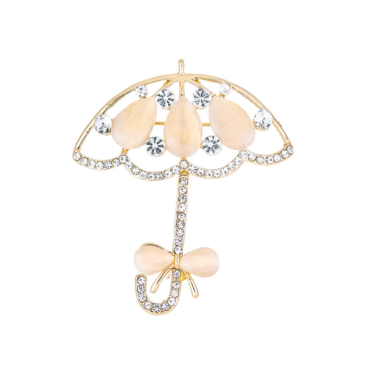 Water Diamond Cat's Eye Stone Small Umbrella Brooch, Women's Luxurious Lapel Pin, Creative Party Daily wear Set And Accessories
Water Diamond Cat's Eye Stone Small Umbrella Brooch, Women's Luxurious Lapel Pin, Creative Party Daily wear Set And Accessories