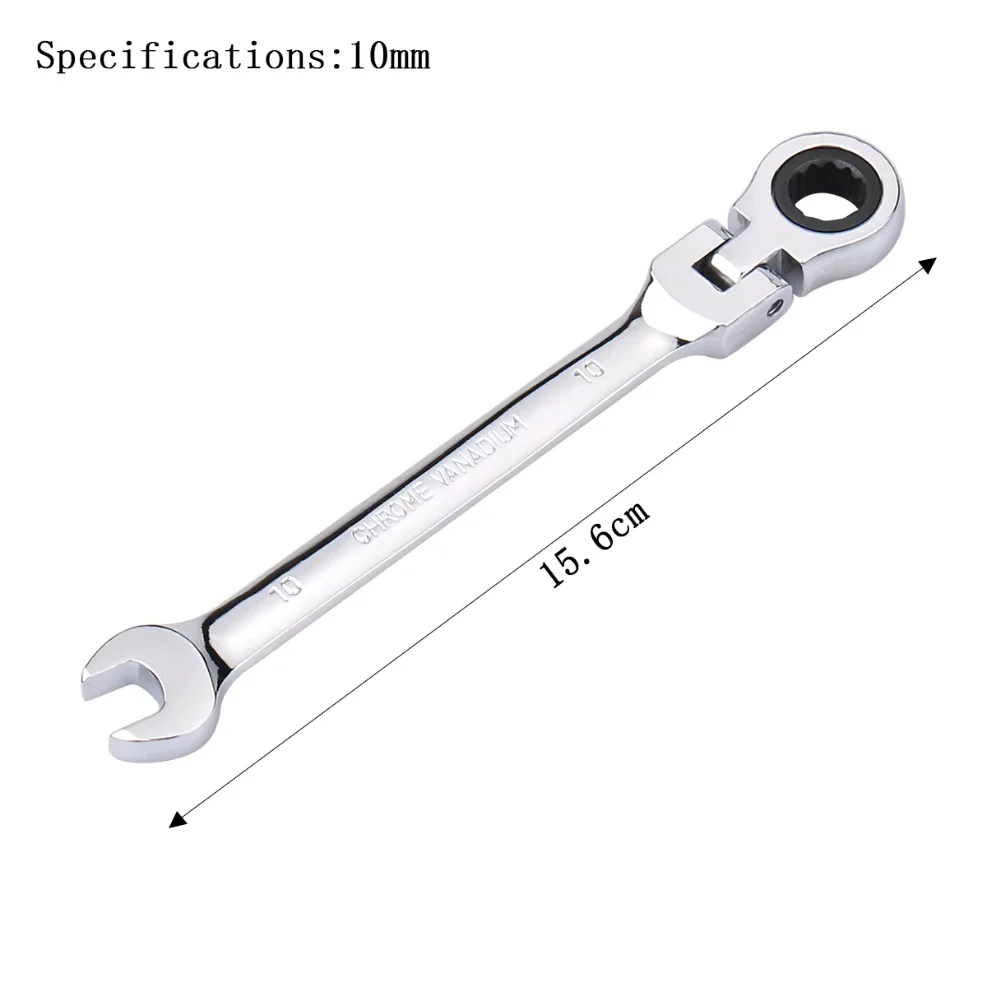 10mm Ratchet Wrench of Keys Spanner Set Hand Tool 72-Tooth Ratcheting Flexible Head Mirror Finish 10mm Auto and Home Repair 1 pc
10mm Ratchet Wrench of Keys Spanner Set Hand Tool 72-Tooth Ratcheting Flexible Head Mirror Finish 10mm Auto and Home Repair 1 pc