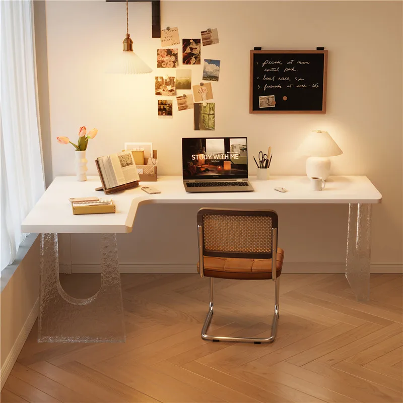 Italian Minimalist Acrylic Corner Desk Nordic Creative L-Shaped Study Desks Designer Bedroom Furniture Zwevend Bureau FYFD
Italian Minimalist Acrylic Corner Desk Nordic Creative L-Shaped Study Desks Designer Bedroom Furniture Zwevend Bureau FYFD