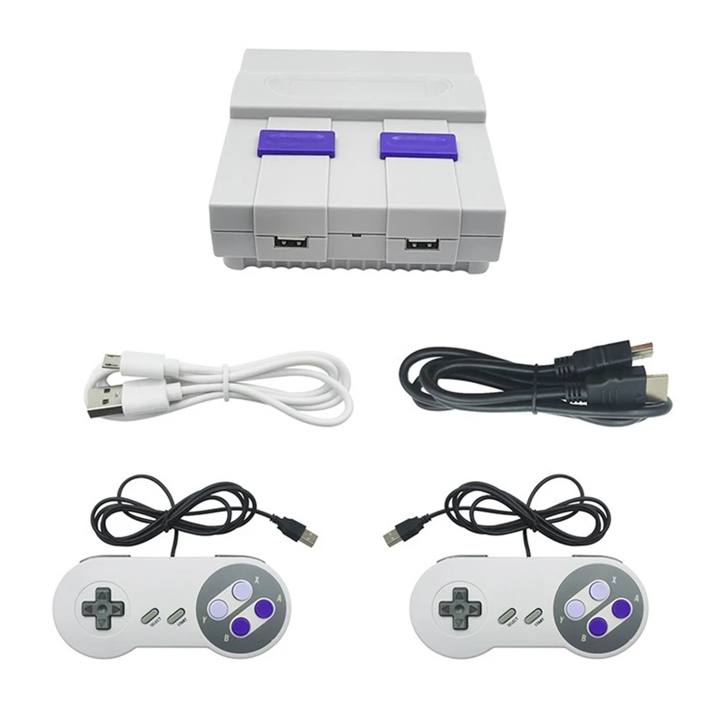 For SNES821 Retro Game Console Wired Double Mini Game Console TV Game Console Built-In 821 Games US Plug
For SNES821 Retro Game Console Wired Double Mini Game Console TV Game Console Built-In 821 Games US Plug