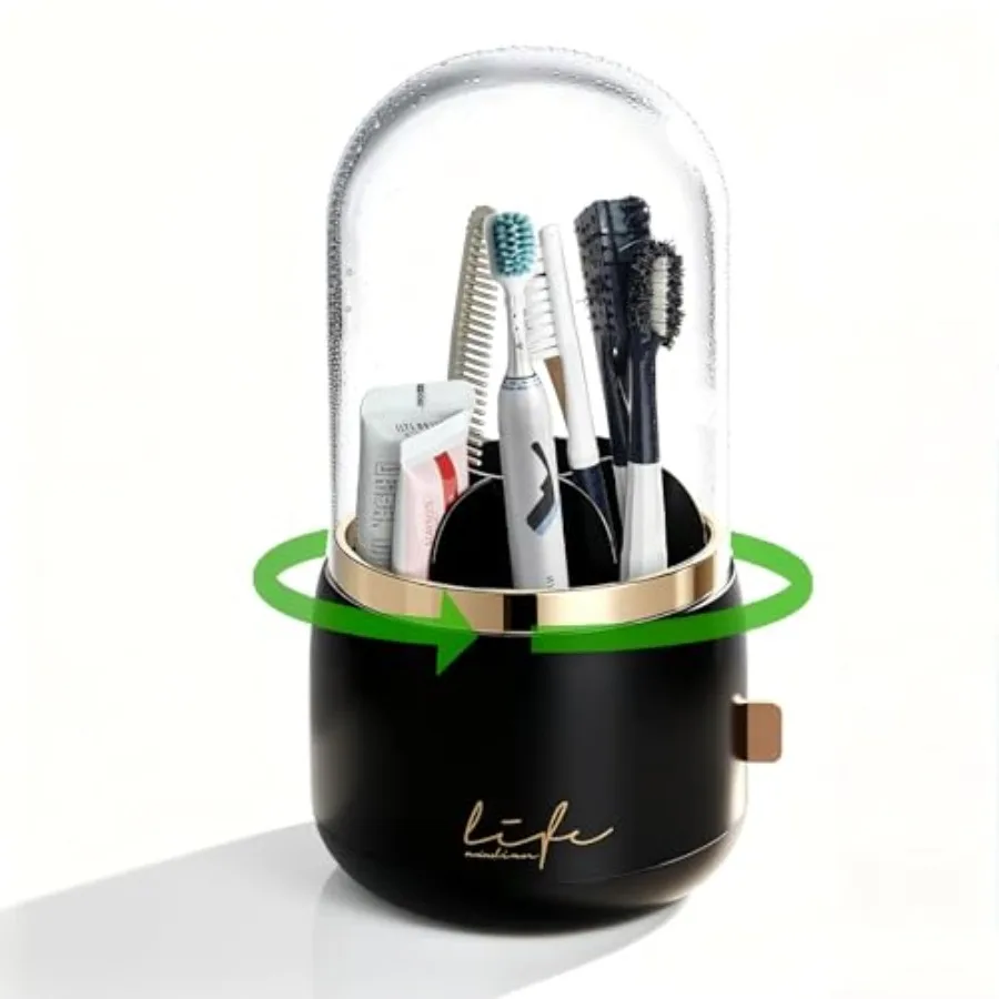 360° Rotating Toothbrush Holder for Bathroom 7-Slot with Cover and Drainage for Electric Toothbrushes Toothpaste Razors - Stand
360° Rotating Toothbrush Holder for Bathroom 7-Slot with Cover and Drainage for Electric Toothbrushes Toothpaste Razors - Stand