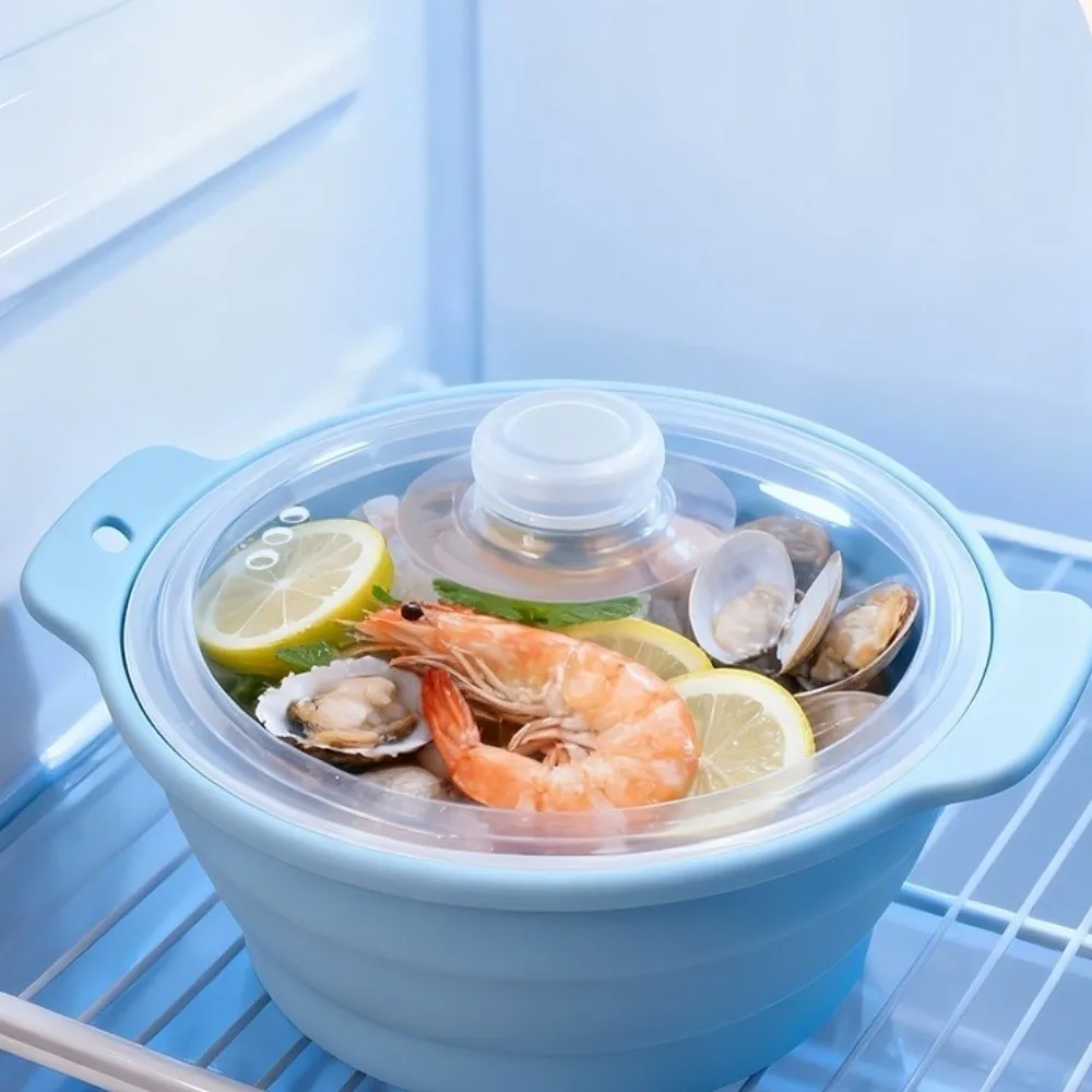 Food Grade Silicone Collapsible Steaming Pot Heat-resistant Foldable Silicone Steamer 1.25L Large with Lid
Food Grade Silicone Collapsible Steaming Pot Heat-resistant Foldable Silicone Steamer 1.25L Large with Lid