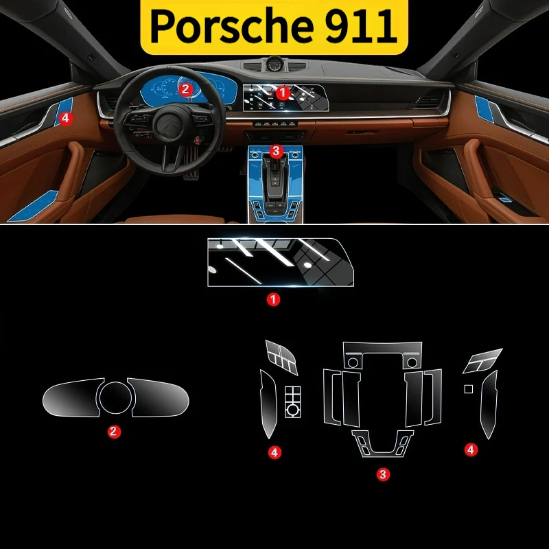 For Porsche 911 21-25models interior protection Dashboard Multimedia Navigation Transparent Scratch-Resistant Film Modification
For Porsche 911 21-25models interior protection Dashboard Multimedia Navigation Transparent Scratch-Resistant Film Modification