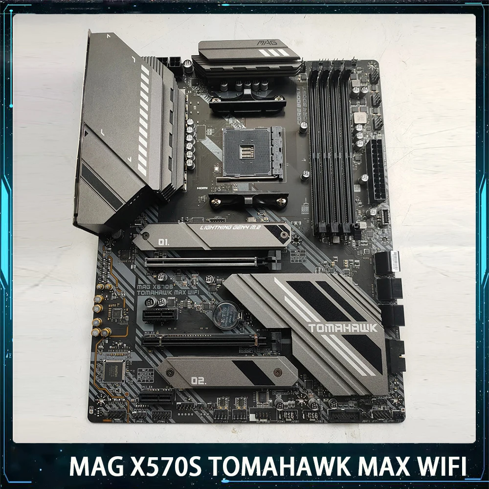 MAG X570S TOMAHAWK MAX WIFI For Msi AMD AM4 DDR4 128G PCI-E 4.0 M.2*2 SATA3 USB3.2 ATX Desktop Motherboard
MAG X570S TOMAHAWK MAX WIFI For Msi AMD AM4 DDR4 128G PCI-E 4.0 M.2*2 SATA3 USB3.2 ATX Desktop Motherboard