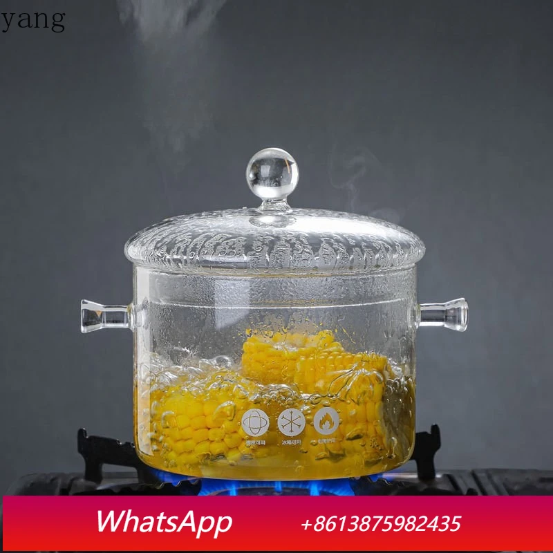 LMM glass pot high temperature resistant household thickened large capacity transparent soup pot
LMM glass pot high temperature resistant household thickened large capacity transparent soup pot