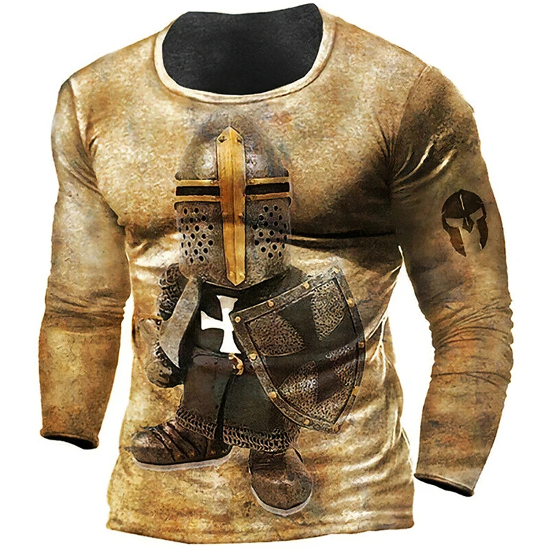Retro Knights Templar 3D Print Summer Men's O-Neck T-shirt Casual Long Sleeve Oversized T Shirt Fashion Pullover Man Clothing
Retro Knights Templar 3D Print Summer Men's O-Neck T-shirt Casual Long Sleeve Oversized T Shirt Fashion Pullover Man Clothing