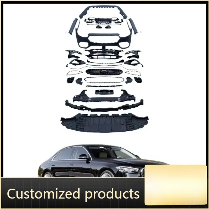 W223 S-Class Body Kit New Upgrade S63 Front Bumper Rear Diffuser Side Skirt Tips Front Car Bumper Grill
W223 S-Class Body Kit New Upgrade S63 Front Bumper Rear Diffuser Side Skirt Tips Front Car Bumper Grill