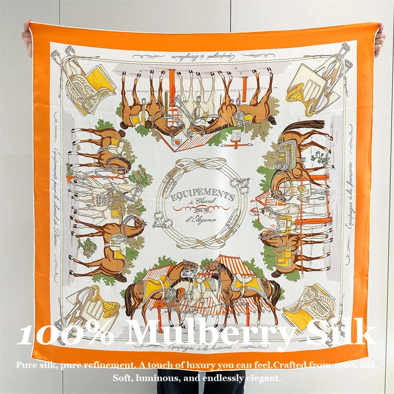 Real Silk Scarf 110cm Large Square 100% Mulberry Silk Hand Rolled Edge Luxury Shawl Wrap Pashmina Poncho Scarves Bandana Bufanda
Real Silk Scarf 110cm Large Square 100% Mulberry Silk Hand Rolled Edge Luxury Shawl Wrap Pashmina Poncho Scarves Bandana Bufanda
